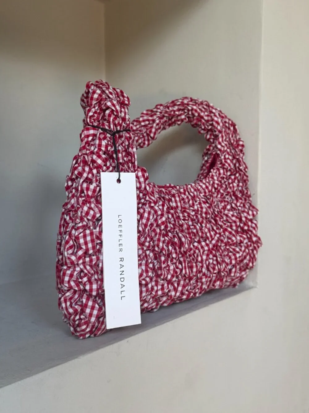 Loeffler Randall Smocked Mini Hobo Bag NWT $295